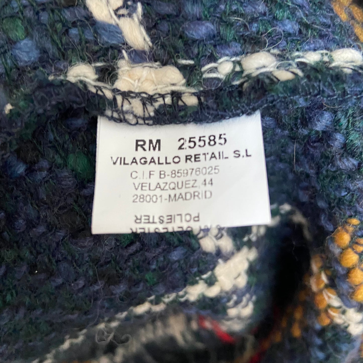 VILAGALLO Lucy coat plaid yarn (M-XL)