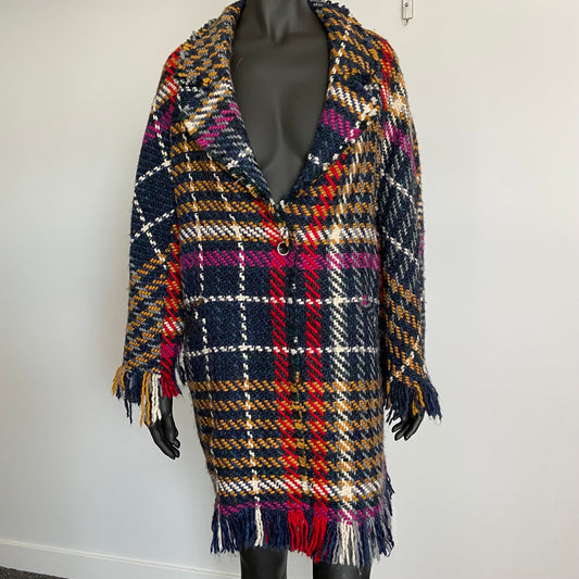 VILAGALLO Lucy coat plaid yarn (M-XL)