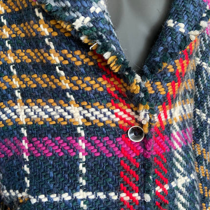 VILAGALLO Lucy coat plaid yarn (M-XL)