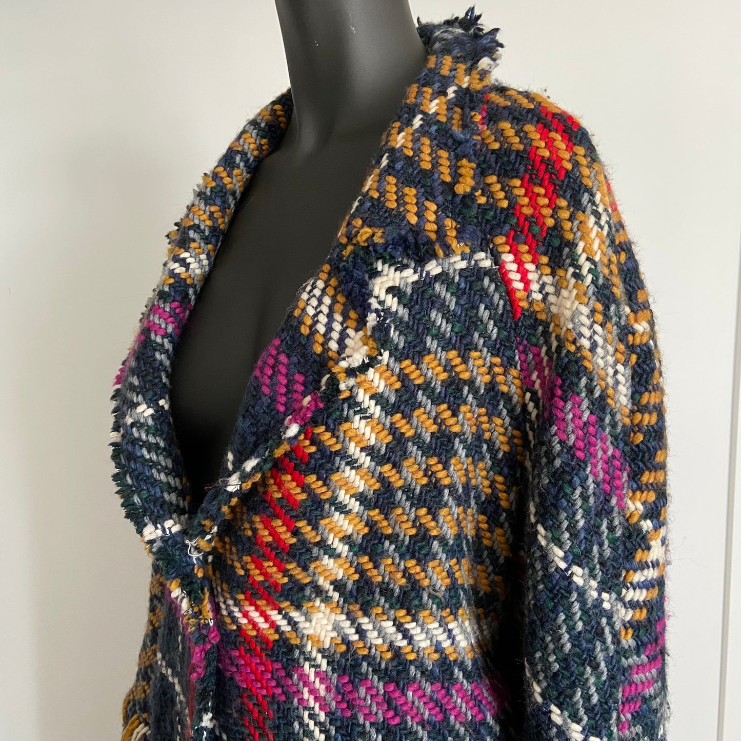 VILAGALLO Lucy coat plaid yarn (M-XL)