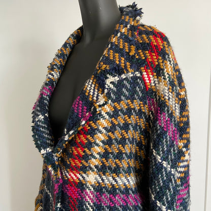 VILAGALLO Lucy coat plaid yarn (M-XL)