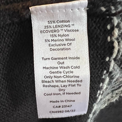 TALBOTS merino cotton festive turtle neck (L)